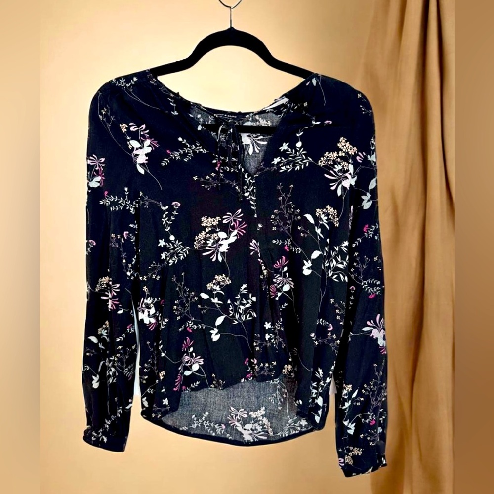 Lucky Brand Floral Print Blouse SM P